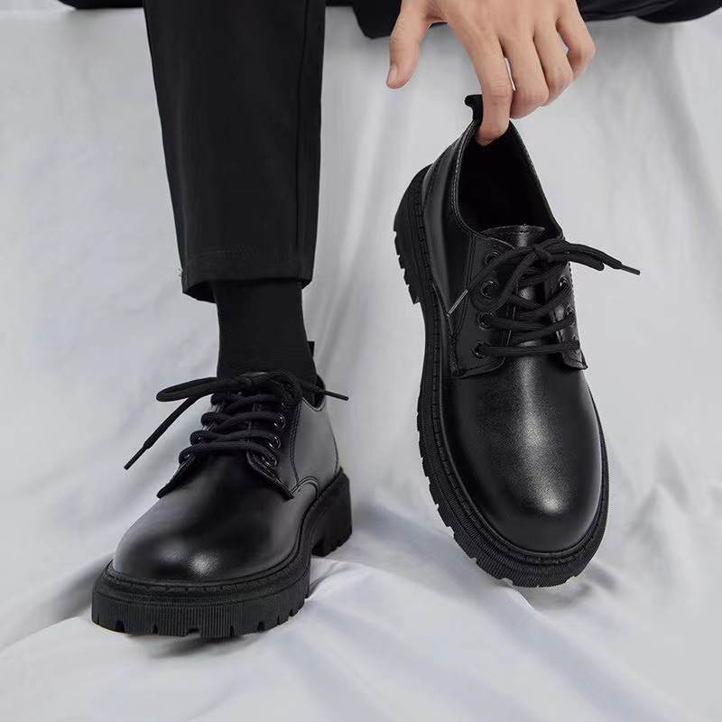 Leather shoes men's soft bottom wide feet comfortable super soft workwear fashionable shoes popular breathable bridesmaid leather shoes hotel work shoes men