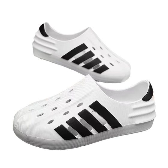 Step on excrement feeling hole shoes men's summer wear sports two wear baotou slippers plus size beach sandals night market wholesale