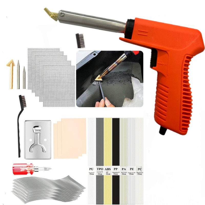Plastic parts repair tool flat head electric soldering iron welding smoothing car tool plastic Iron welding machine repair soldering iron