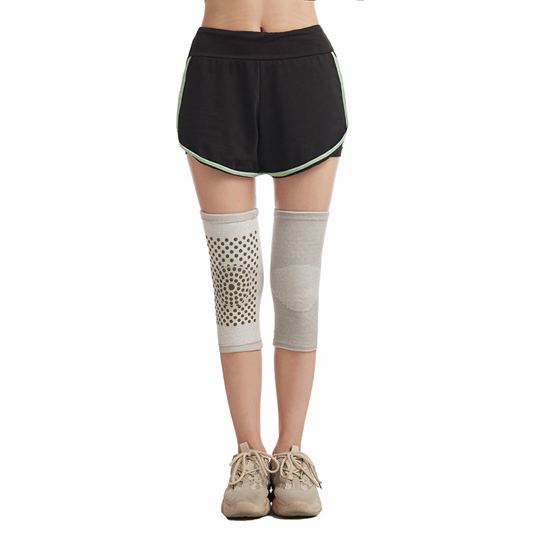 Popular knitted Wormwood warm kneepad adult men and women winter old cold leg heating elastic kneepad cover wholesale