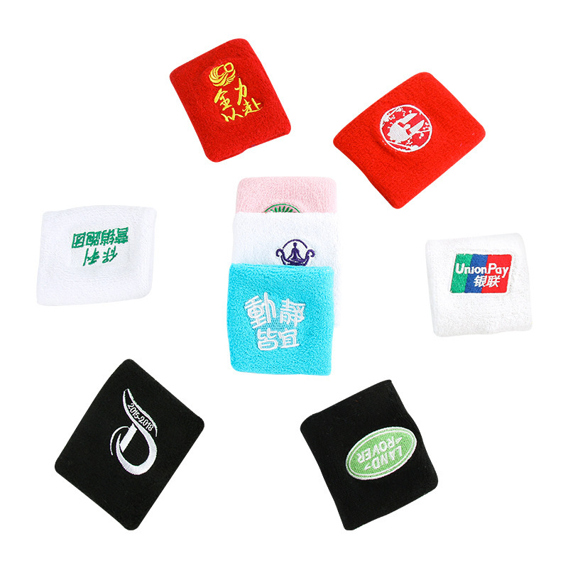 Factory spot sweat-absorbent towel wrist guard men's and women's sports fitness running basketball breathable cotton wrist guard Plus LOGO
