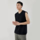 Also men's simple basic sleeveless bottoming shirt 2023 Summer new solid color cotton men's vest wholesale