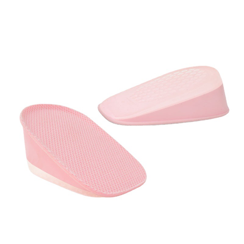Heightened insole men's and women's heel pad invisible inner heightening pad silicone shock absorption factory wholesale special inner heightening pad