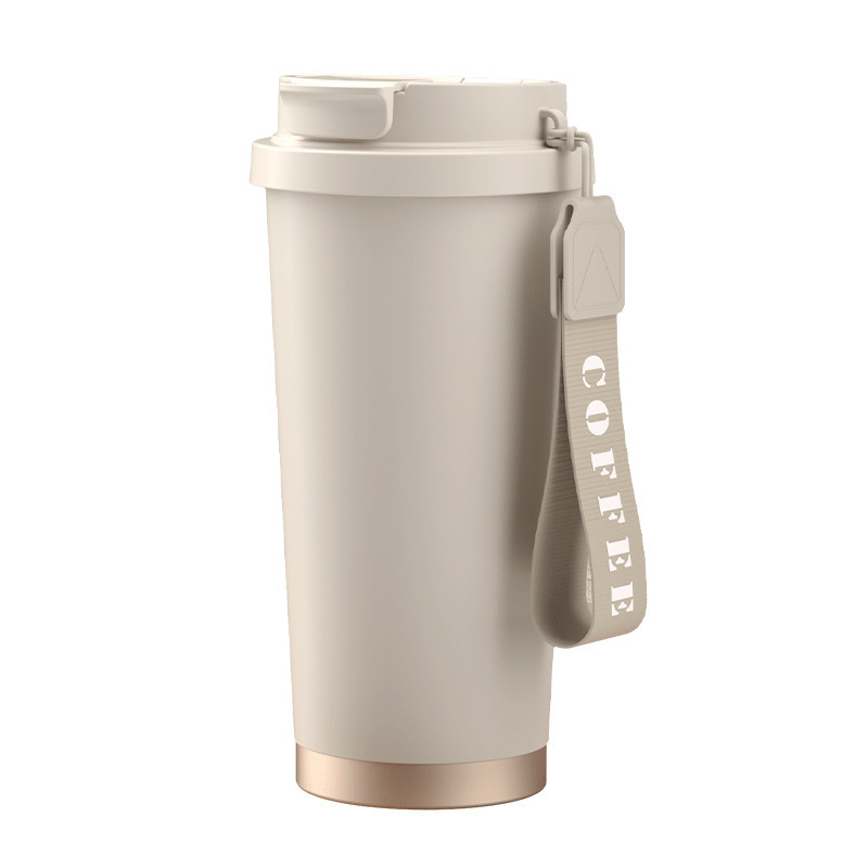 Internet Celebrity Double Coffee Cup Portable 316 Stainless Steel Thermos Cup with LOGO Large Capacity Car Gift Water Cup