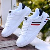 Shoes Men's Korean Style Fashionable Men's Shoes White All-match Sports Men's Casual Trendy Shoes Students White Shoes Flat Sneakers
