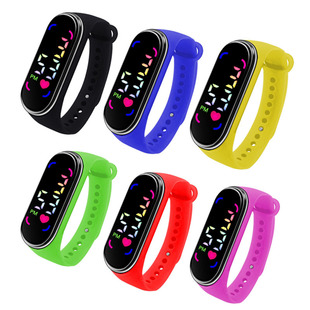 Factory direct new meter 7 children's bracelet electronic watch fashion foreign trade touch waterproof LED electronic watch spot