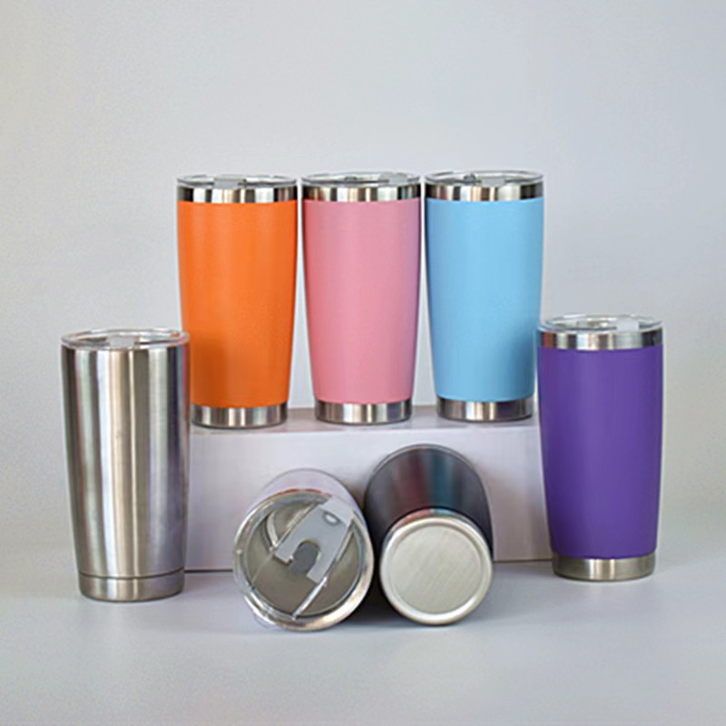 Cross-border 20oz spray car car cup 304 stainless steel 20oz beer ice cup foreign trade 20oz car cup