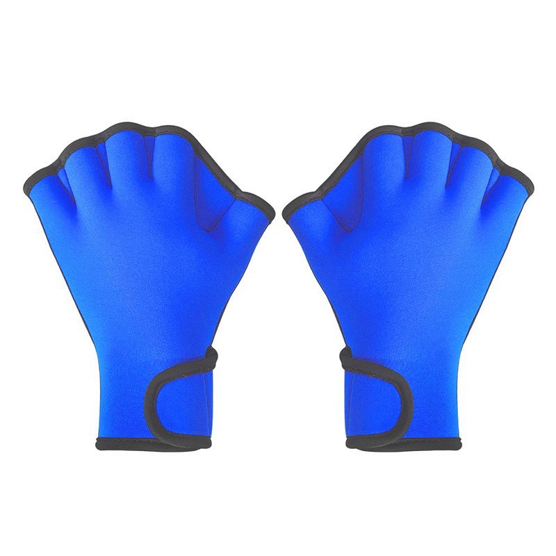 Factory wholesale Amazon hot diving material webbed rubber swimming gloves swimming training duck palm paddling