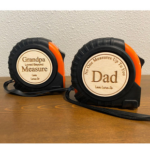 Cross-border Father's Day Tape Measure Wood Chip Engraving No One Measures Up Boyfriend Christmas Gift Gift