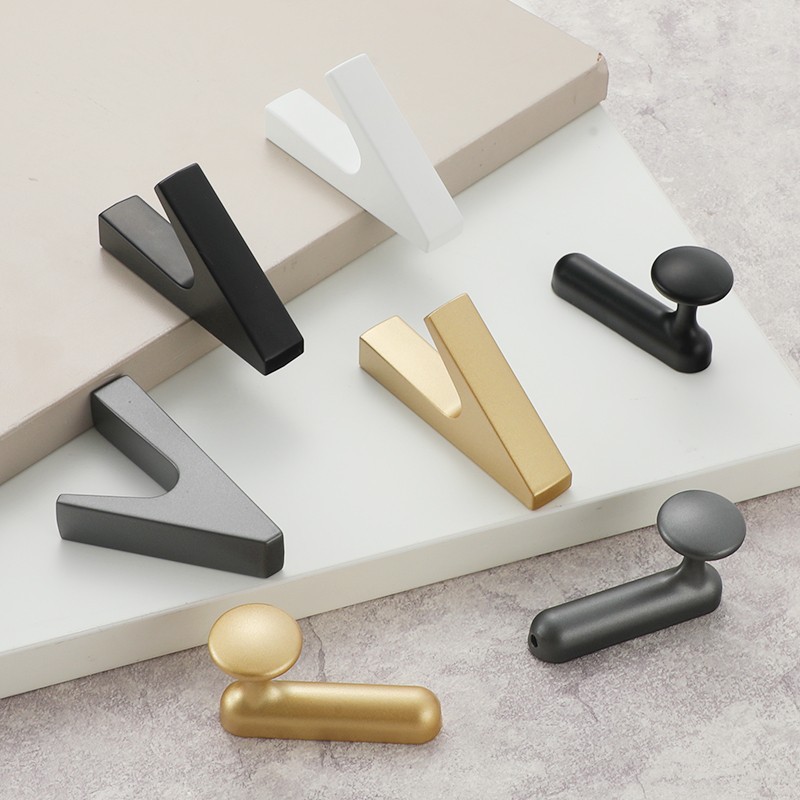 Nordic creative aluminum alloy coat hook cloakroom bedroom entrance aluminum alloy small hook
