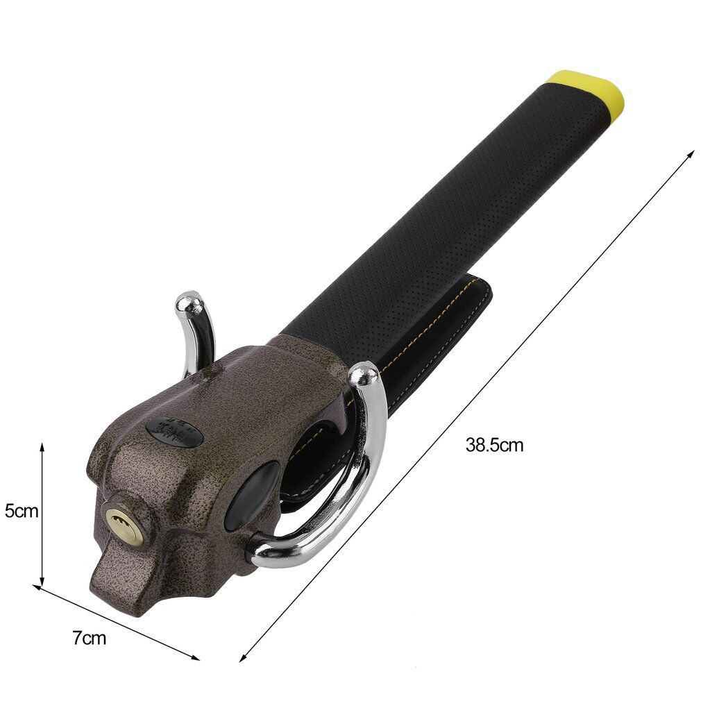 Car steering wheel lock car anti-theft lock alarm airbag lock car universal self-defense lock manufacturers direct supply