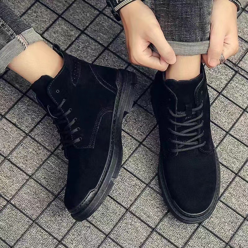 Autumn and Winter new warm men's shoes high-top Martin boots workwear boots men's shoes Warwolf fashionable breathable thickened men's boots
