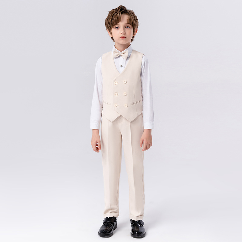 Children's dress handsome boy's British gentleman style suit suit children's small suit piano host performance costume