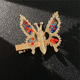 Colored Beads Golden Butterfly