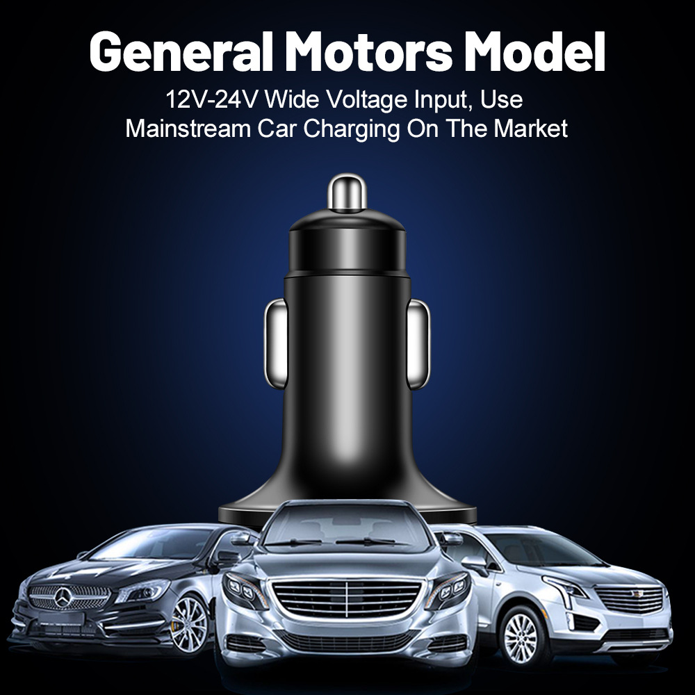 Five-in-one car charger with digital display 5-port car charger with voltage one drag 5-port car charger supports super fast