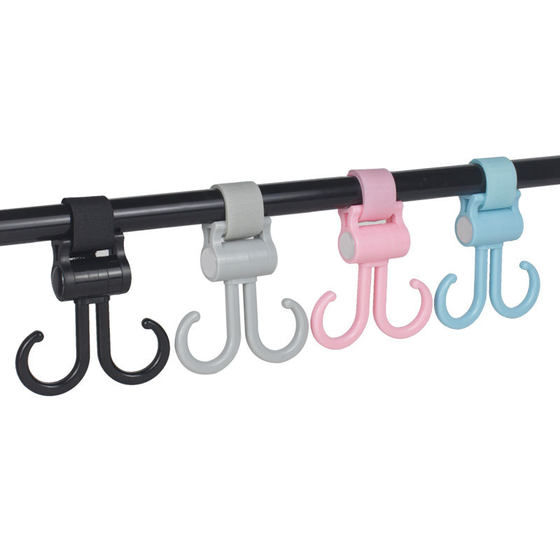 Cross-border new baby carriage hook baby stroller double hook hanging bag hook walking baby artifact stroller accessories