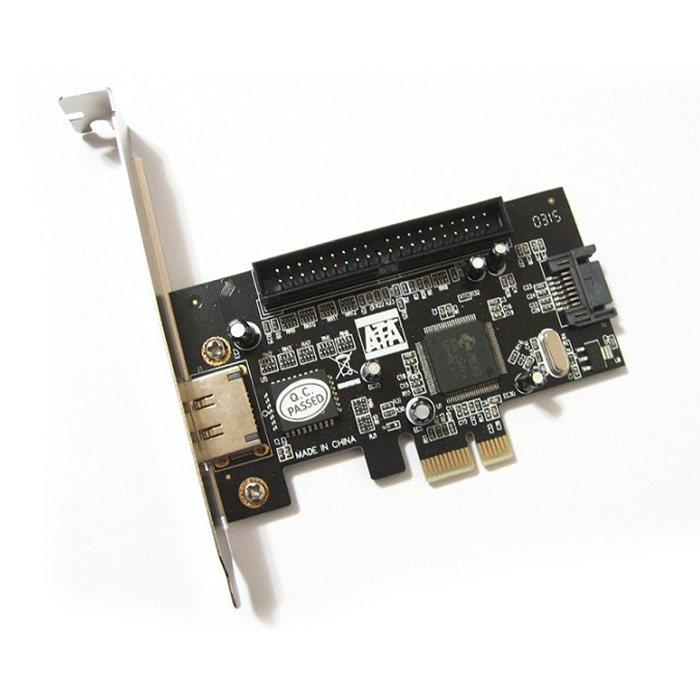 Desktop PCI-E to eSATA SATA IDE expansion card support optical drive hard drive boot raid array card
