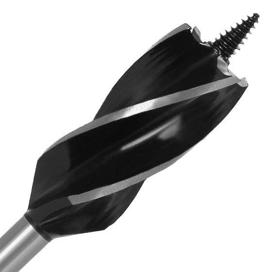 Carpentry drill four-blade woodworking hole opener door lock reamer four-groove reamer hexagonal handle drawer hole