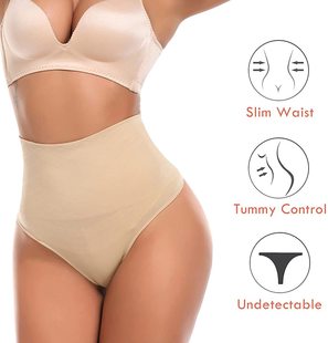 Foreign trade belly underwear female strong small belly thongs waist hip buttocks seamless manufacturers plastic pants