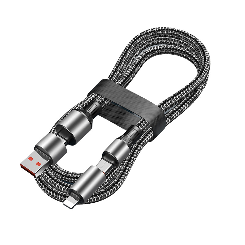 Four-in-one data cable for Apple 15type-C fast charging cable Huawei iphone two-to-two usb charging cable
