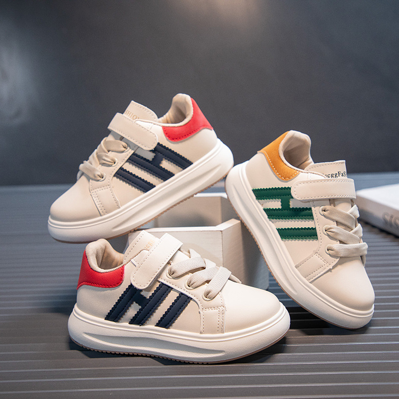 Children's sneakers boys and girls sneaker Autumn New Korean style student White shoes all-matching waterproof boys' casual shoes