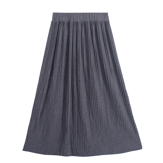 Casual Sportswear Women's Modal Cotton Pleated Skirt Vintage High Waist Skirt Organ Skirt Large Swing Long Skirt