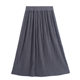 Casual Sportswear Women's Modal Cotton Pleated Skirt Vintage High Waist Skirt Organ Skirt Large Swing Long Skirt
