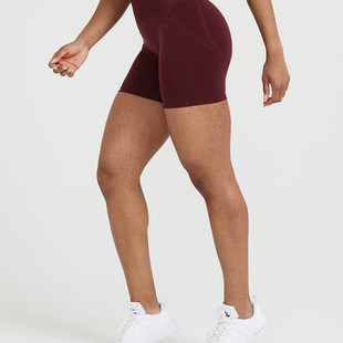 Spot Amazon Side Triangle Jacquard Bundle Hip Tight Seamless Fitness Shorts Triple Pants Yoga Shorts