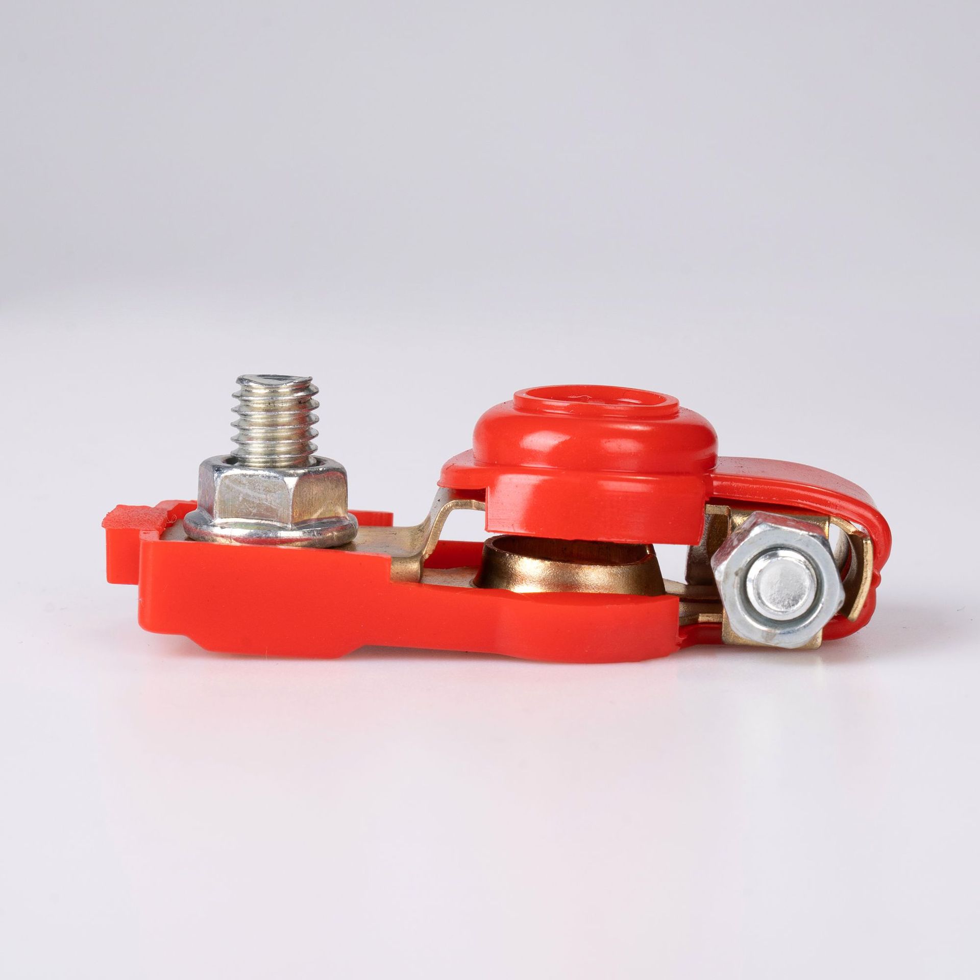 Wholesale car battery pile head connector battery clip copper pile head battery clip large positive and negative red and black battery connector