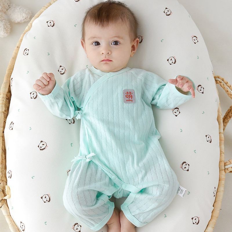 Baby's Jaysuit Summer Thin Long-sleeved Hare Clothes Newborn Clothes Cotton Monk Clothes Baby's Air-conditioning Clothes Pajamas