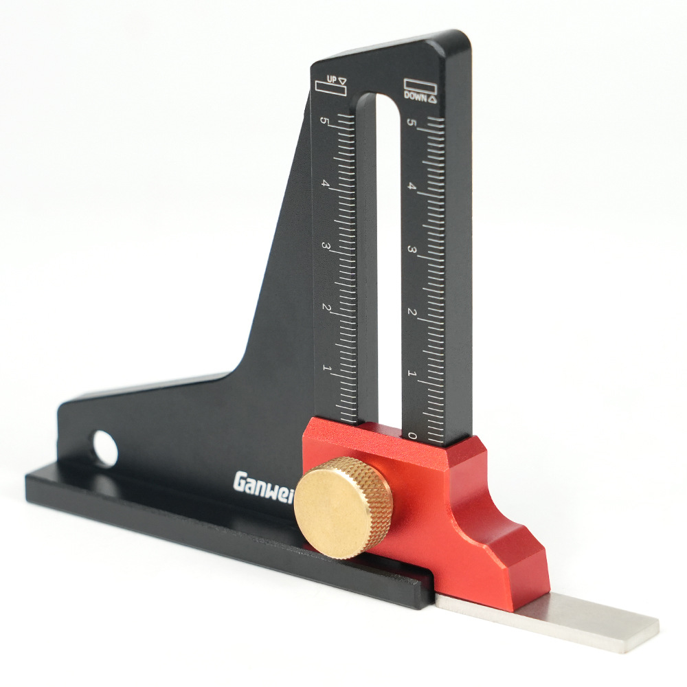 ganwei height gauge depth measurement height gauge measuring instrument woodworking tool saw table adjustment ruler trimming machine adjustment