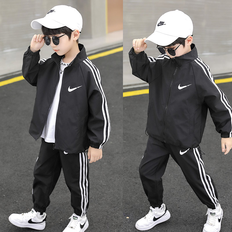 Children's Clothing Boys' Spring and Autumn Suit 2022 New Children's Autumn Clothes Baby Sports Handsome Two-Piece Fashionable Suit