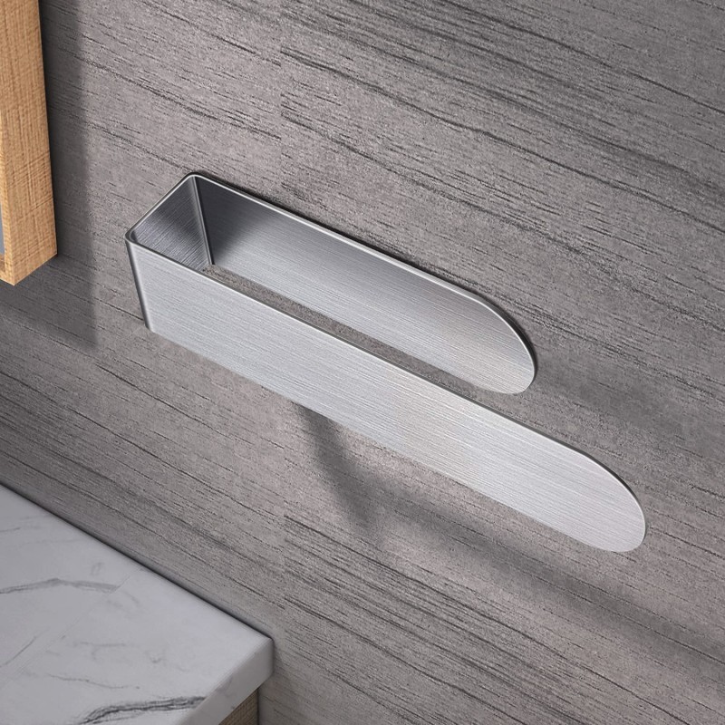 穴を開けない白いタオル掛けシングルバー浴室ストラップトイレタオル掛け棚タオル掛けバスタオル掛け|undefined