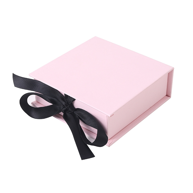 Ribbon clamshell box watch ring chest badge pin box wholesale necklace earrings bracelet book jewelry packaging box