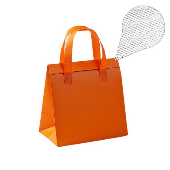 Disposable takeaway insulation bag general catering dessert cake milk tea ice cream non-woven portable packing bag wholesale