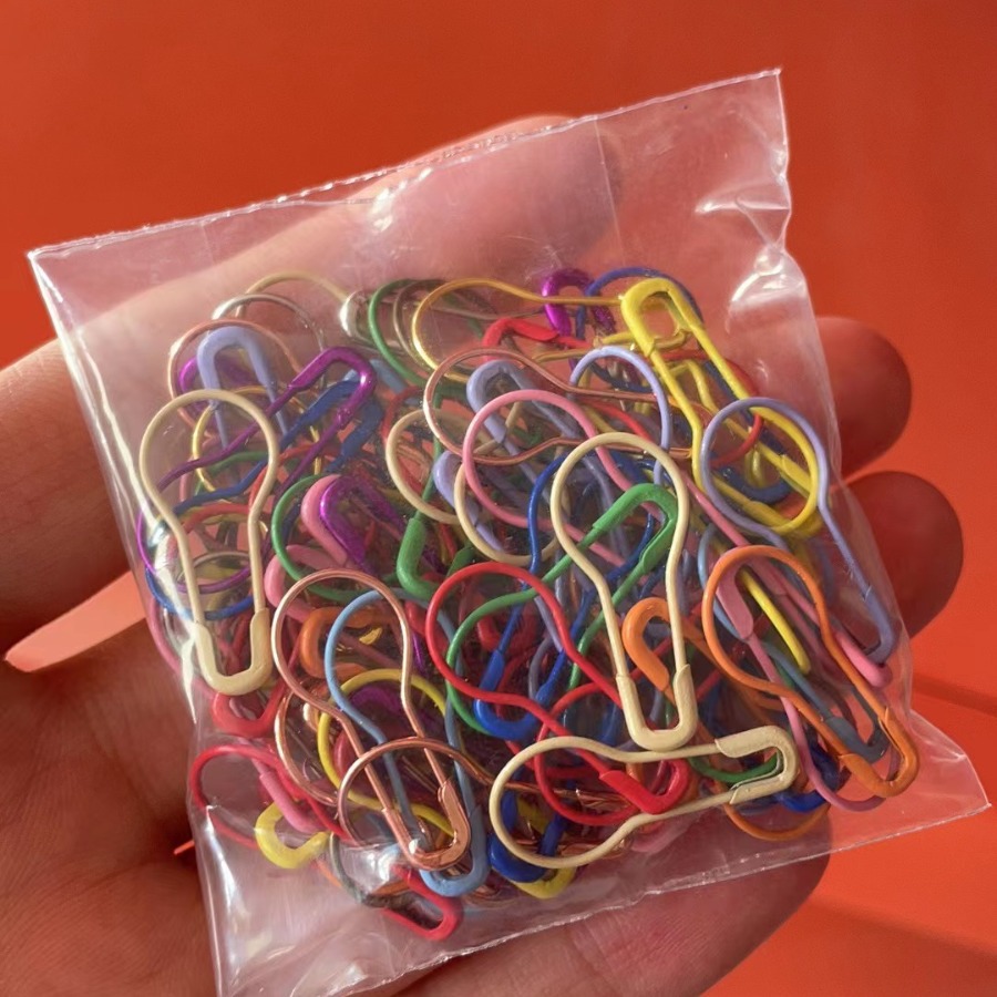 100 color bag gourd pin shape small pin silk scarf tag fixed bulb shape pin buckle pin