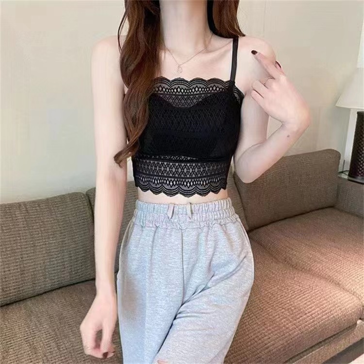 Live Lace Back Wrap Chest Sexy Chest Push Up Latex Chest Pad Vest Women's Anti-sagging Underwear Wholesale