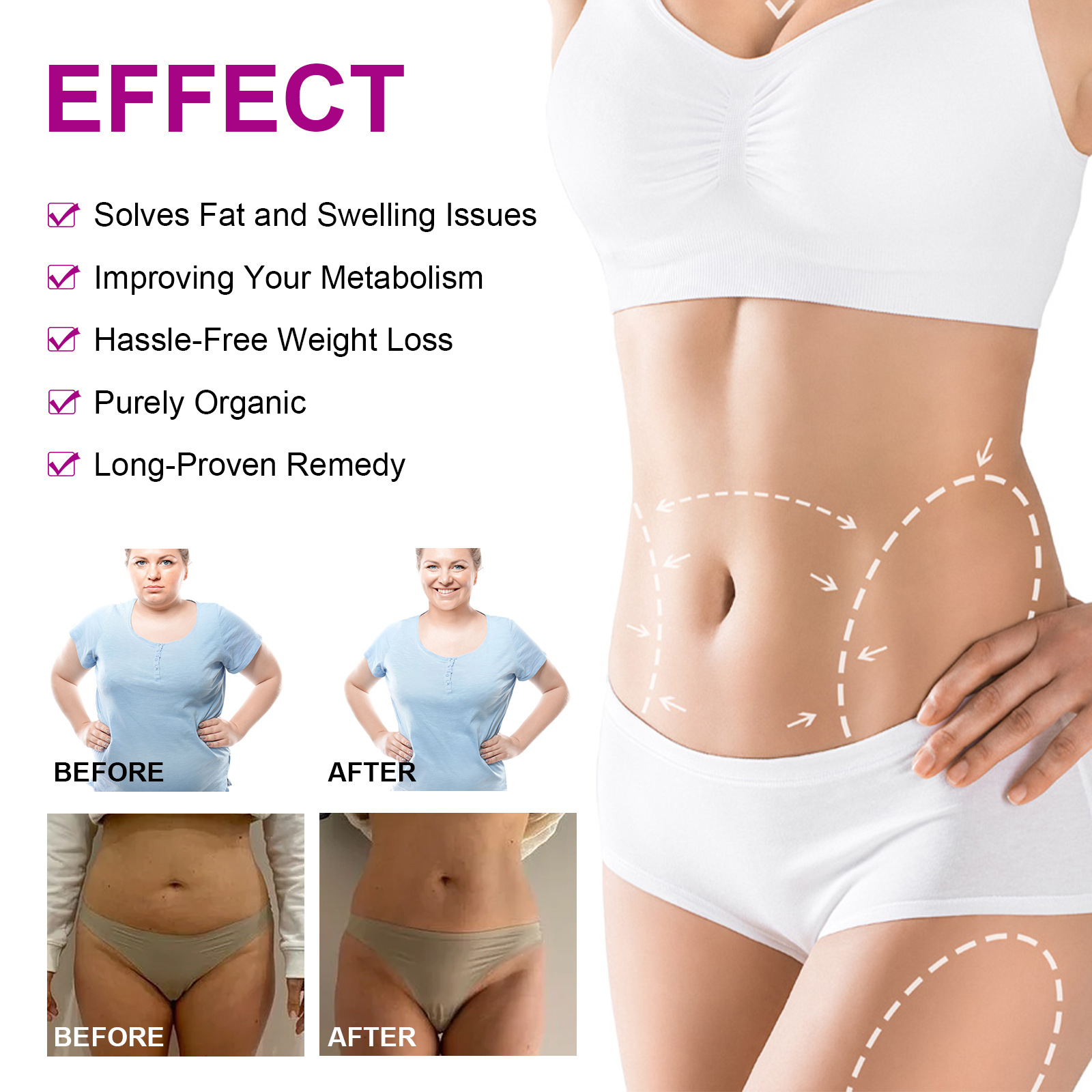 EELHOE belly lifting patch lifting loose skin firming big belly shaping navel patch slim fit patch