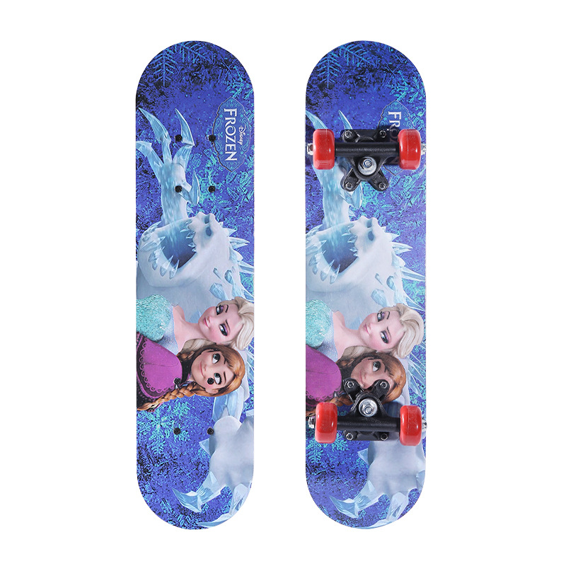 Four-wheel skateboard for boys and girls beginners children Students teenagers vitality board entry double-top skateboard customization