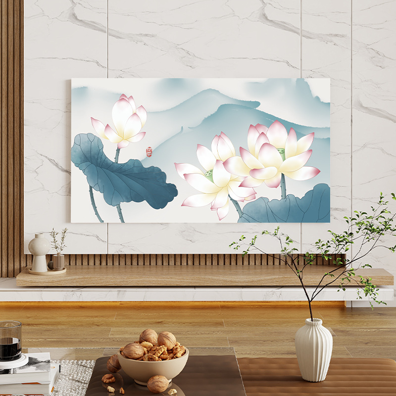 New Chinese TV Dust Cover Stretch All-inclusive LCD TV Cover Universal 65-inch 75-inch Hanging Cover