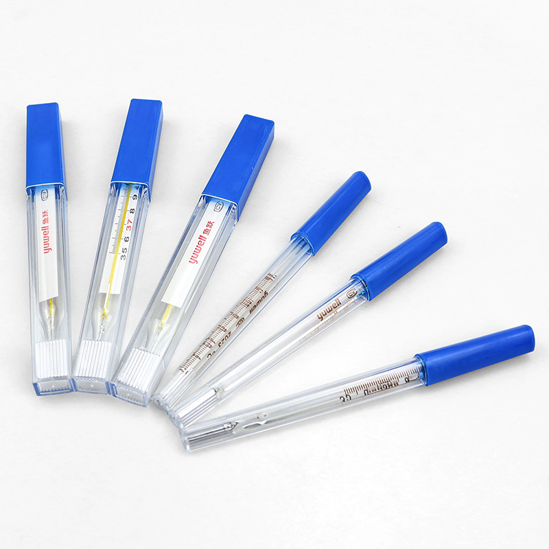 Yuyue glass thermometer oral underarm household mercury thermometer large scale large number Adult Children Baby