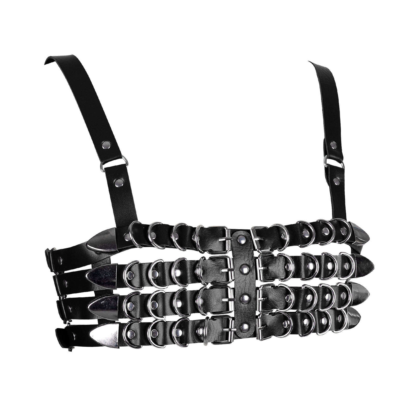 European and American Cross-border Punk Bound Sexy Strap PU Waist Seal Personalized Trendy Body Strap Shoulder Strap Belt Belt Belt