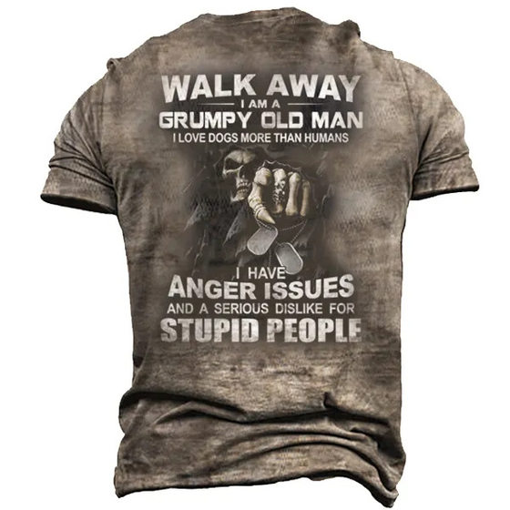 New cross-border e-commerce hot selling short sleeve men's fashion trend 3D digital printing T-shirt factory direct supply