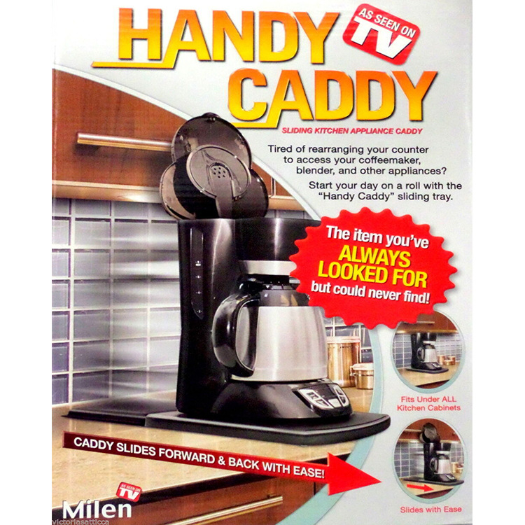 Cross-border in stock coffee machine base Handy Caddy household stretchable sliding kitchen cabinet mobile rack