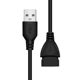 USB extension cord luggage buckle male-to-female all-copper computer usb extension data cable 60cm 1 1.5 m