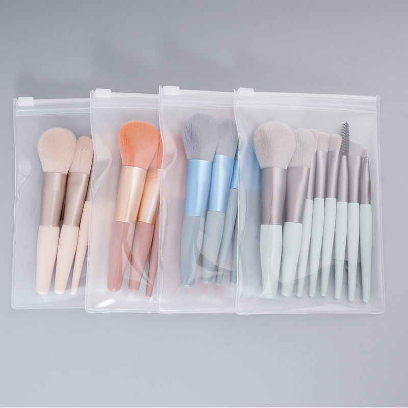 Portable 8 PCs makeup brush set soft eye shadow brush loose paint beauty brush mini makeup tools full set