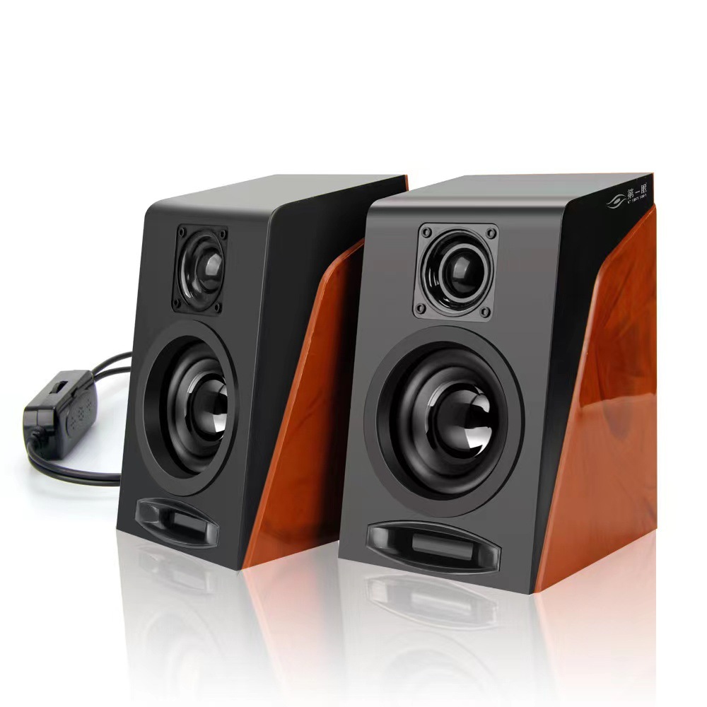 Cross-border Desktop Computer Audio Large Volume Laptop Home Wired Subwoofer Desktop Bluetooth Fashion Small Speaker