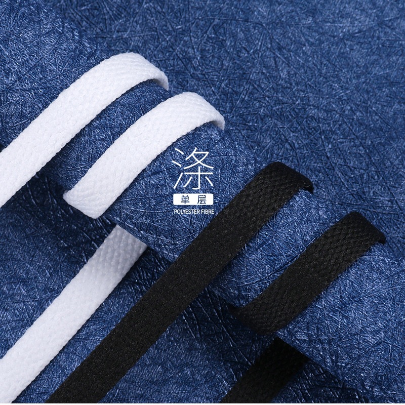 Shoelaces Canvas Shoelaces Single Double Layer Cotton Black White Flat Thick White Shoes Sneakers Shoelaces