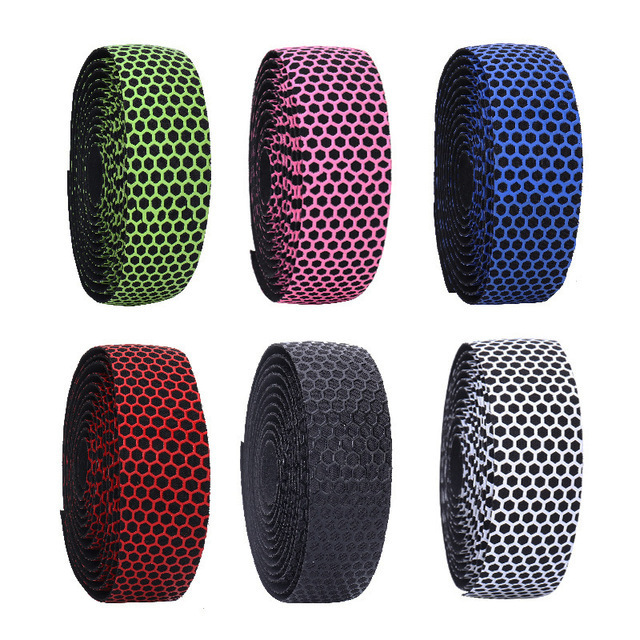 Mountain bike pattern strap road bike strap honeycomb silicone non-slip strap shock absorption strap riding equipment