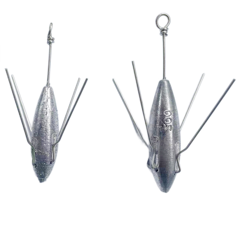 Factory accessories wholesale reverse fishing lead sea pole Luya fishing pendant sea fishing anchor fish anti-hanging bottom lead pendant reverse fishing lead pendant